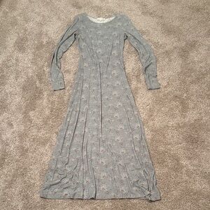 LoveShackFancy blue Floral Long Sleeve Dress